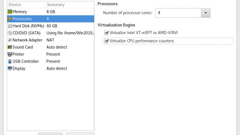 VMware Workstation Player : Nested Virtualization