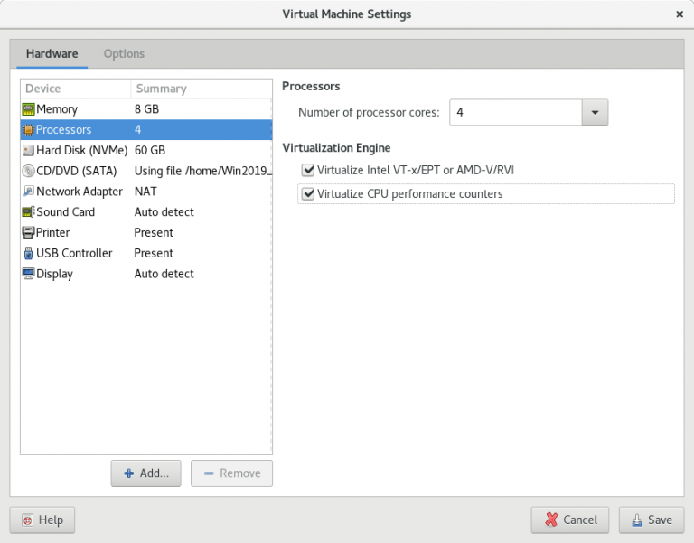 Enable Nested Virtualization in VMware Workstation Player - Gnome IT ...