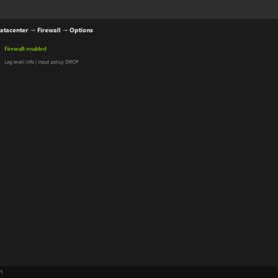 Proxmox Firewall Configuration for VMs and Host