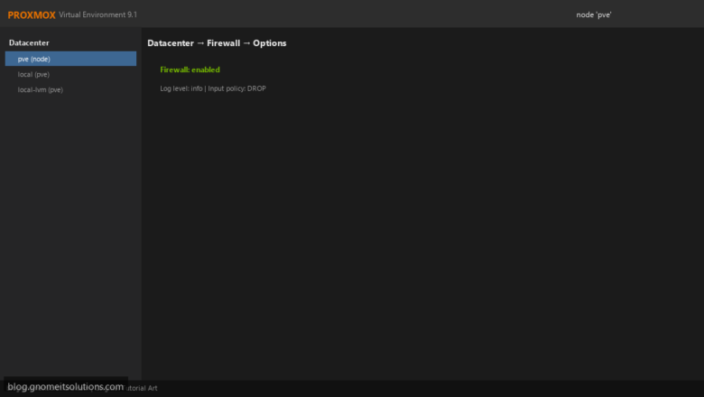 Proxmox Firewall Configuration for VMs and Host