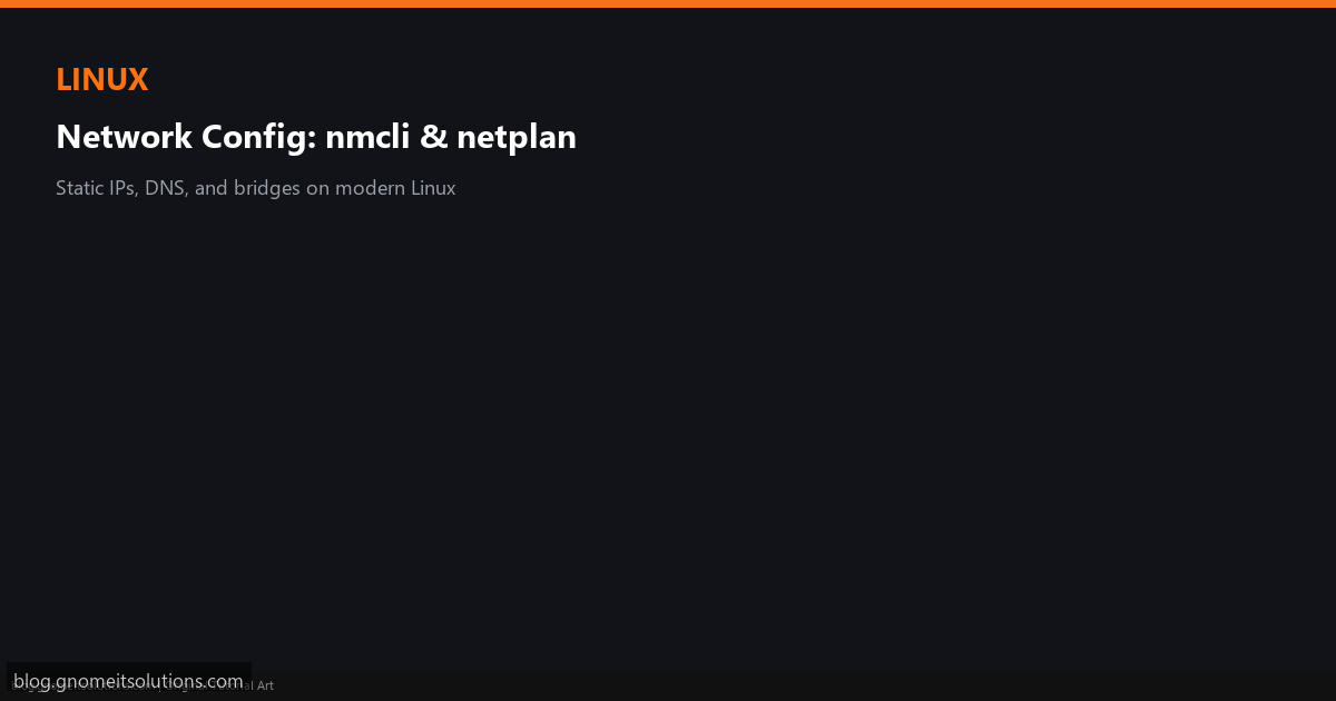 Identifying whether a Linux distro uses nmcli or netplan