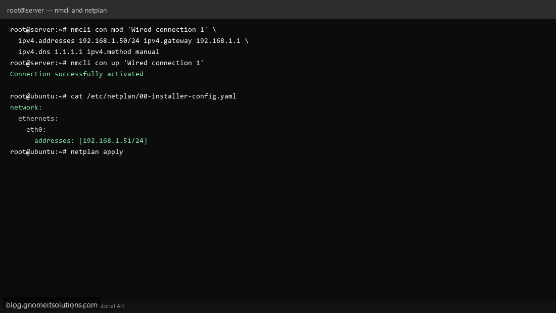 Checking current Linux network configuration state
