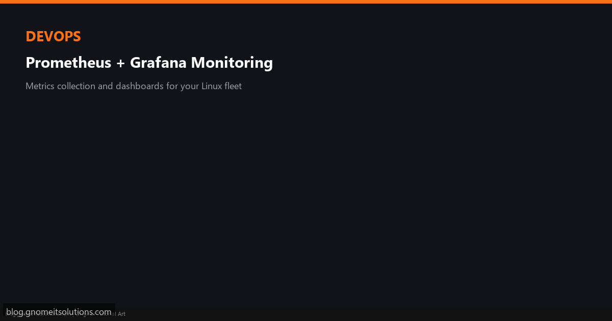 Prometheus Grafana monitoring stack architecture on Linux