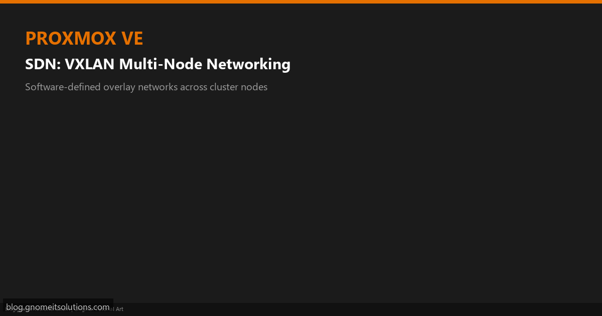 Enable Proxmox SDN feature in Datacenter menu
