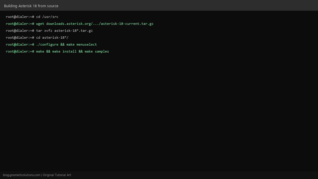 Compiling Asterisk 18 from source on AlmaLinux 9