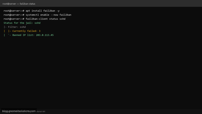 Install and Configure Fail2ban on Linux (SSH Protection)