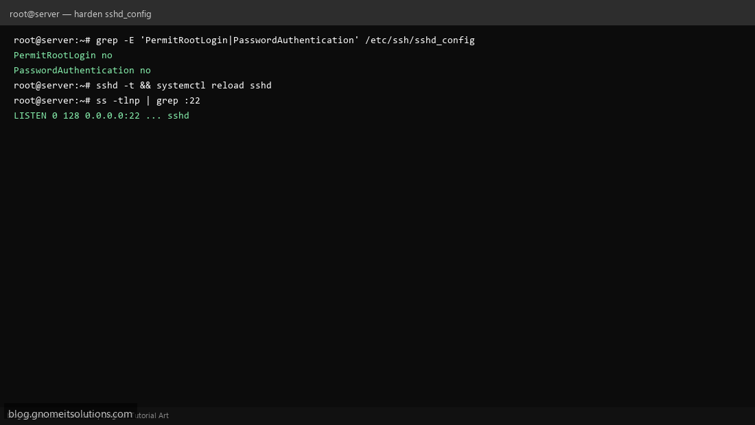 ssh key authentication before hardening openssh linux