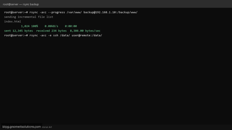 How to Use rsync for Backups on Linux Servers