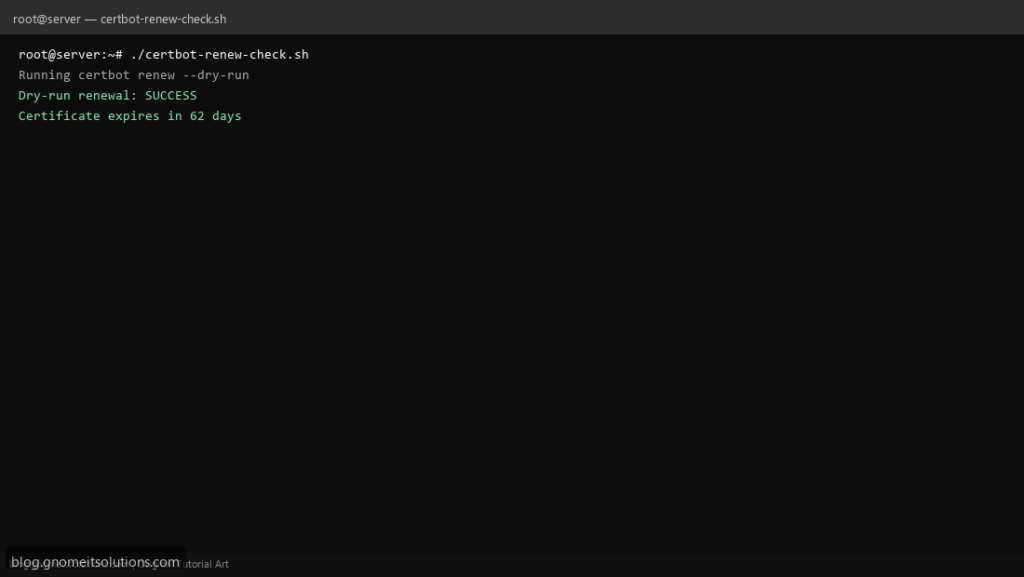 certbot renewal script