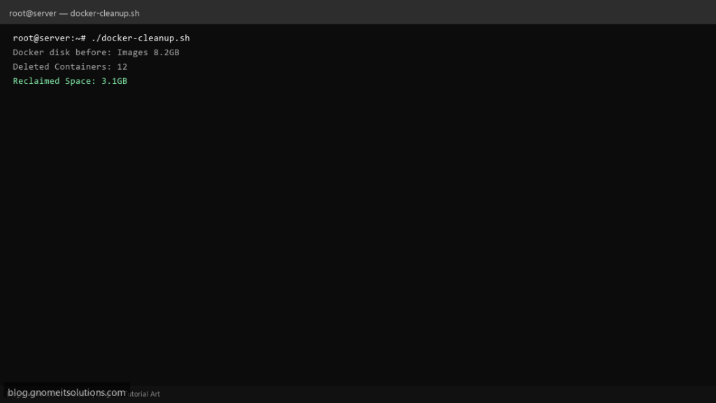 docker cleanup shell script