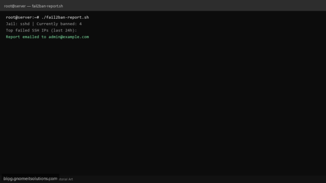 fail2ban report shell script