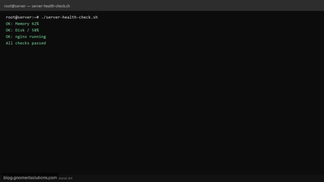 linux server health check script