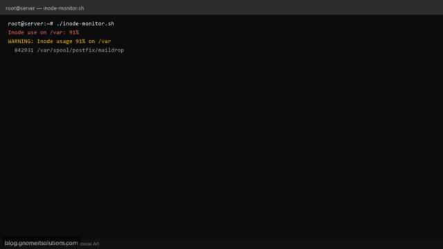 linux inode monitor script