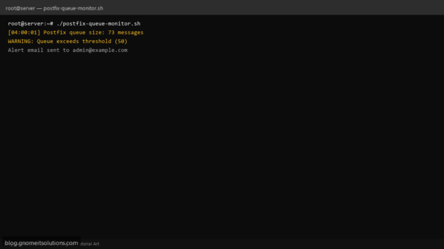 postfix mail queue monitor script