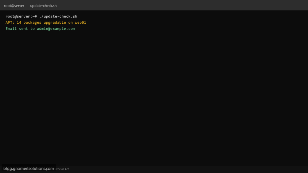 linux update check script