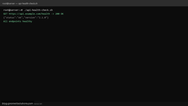api health check shell script
