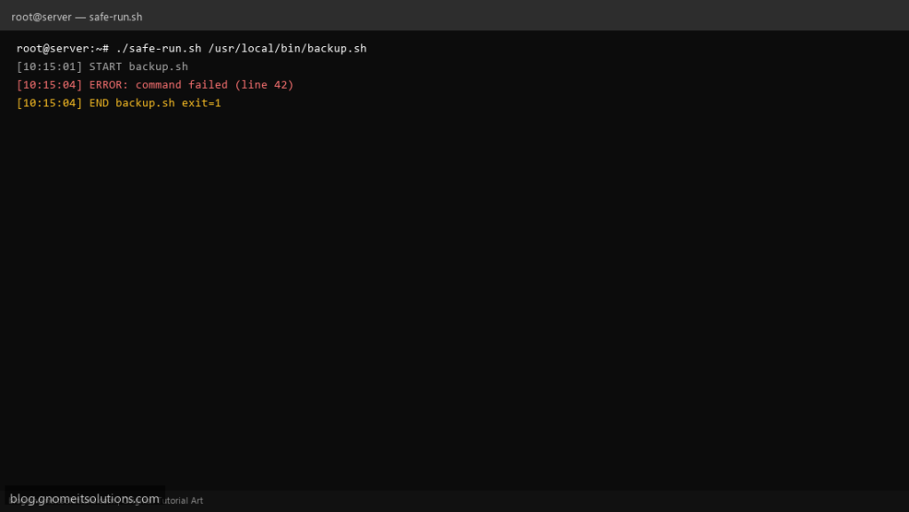 bash error handling shell script