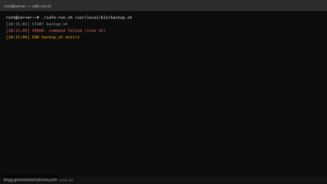bash error handling shell script