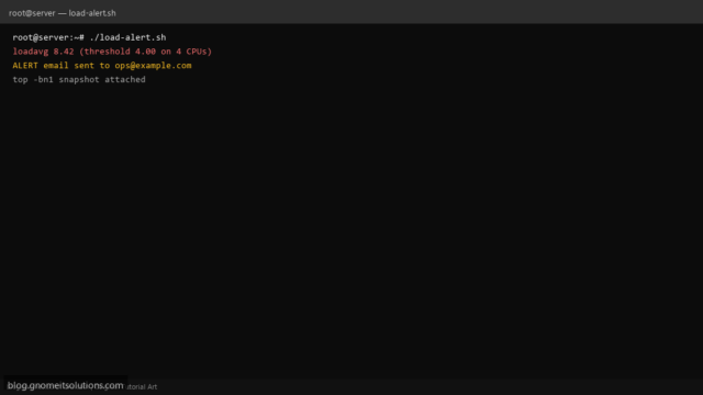 load average alert shell script