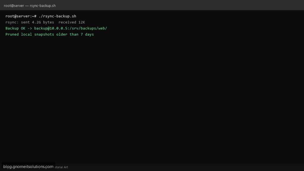 rsync backup shell script