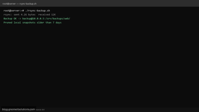 rsync backup shell script